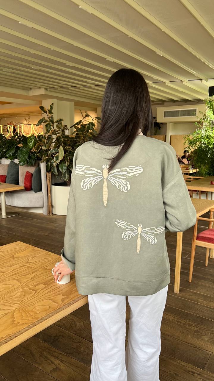 QUIM SAJE LINEN DRAGONFLY COAT