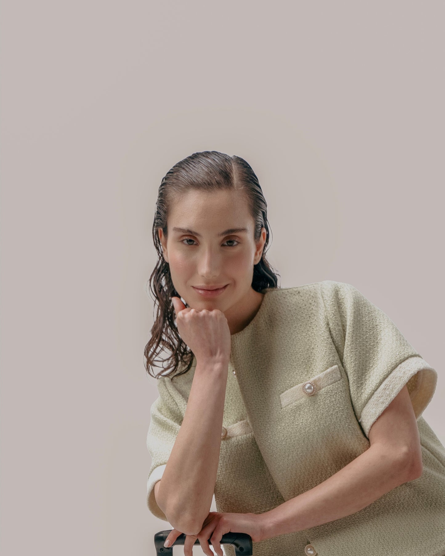 QUIM TWEED COAT AND SKIRT SET