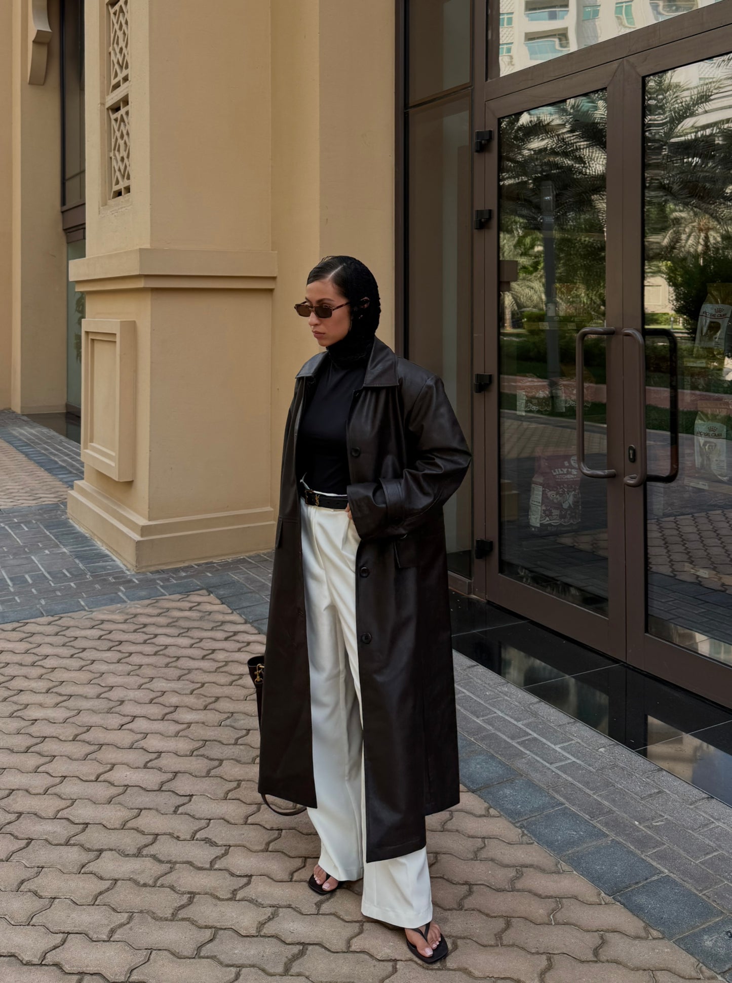 MIRA The Long Leather Overcoat