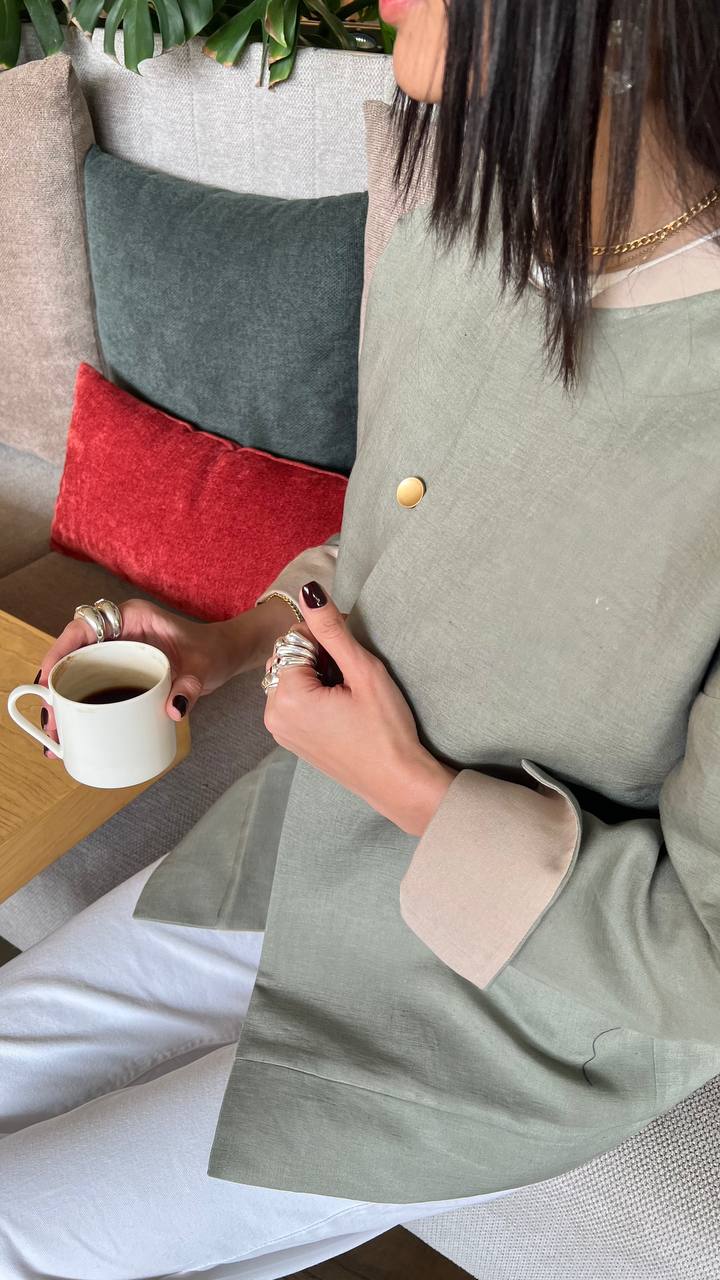 QUIM SAJE LINEN DRAGONFLY COAT