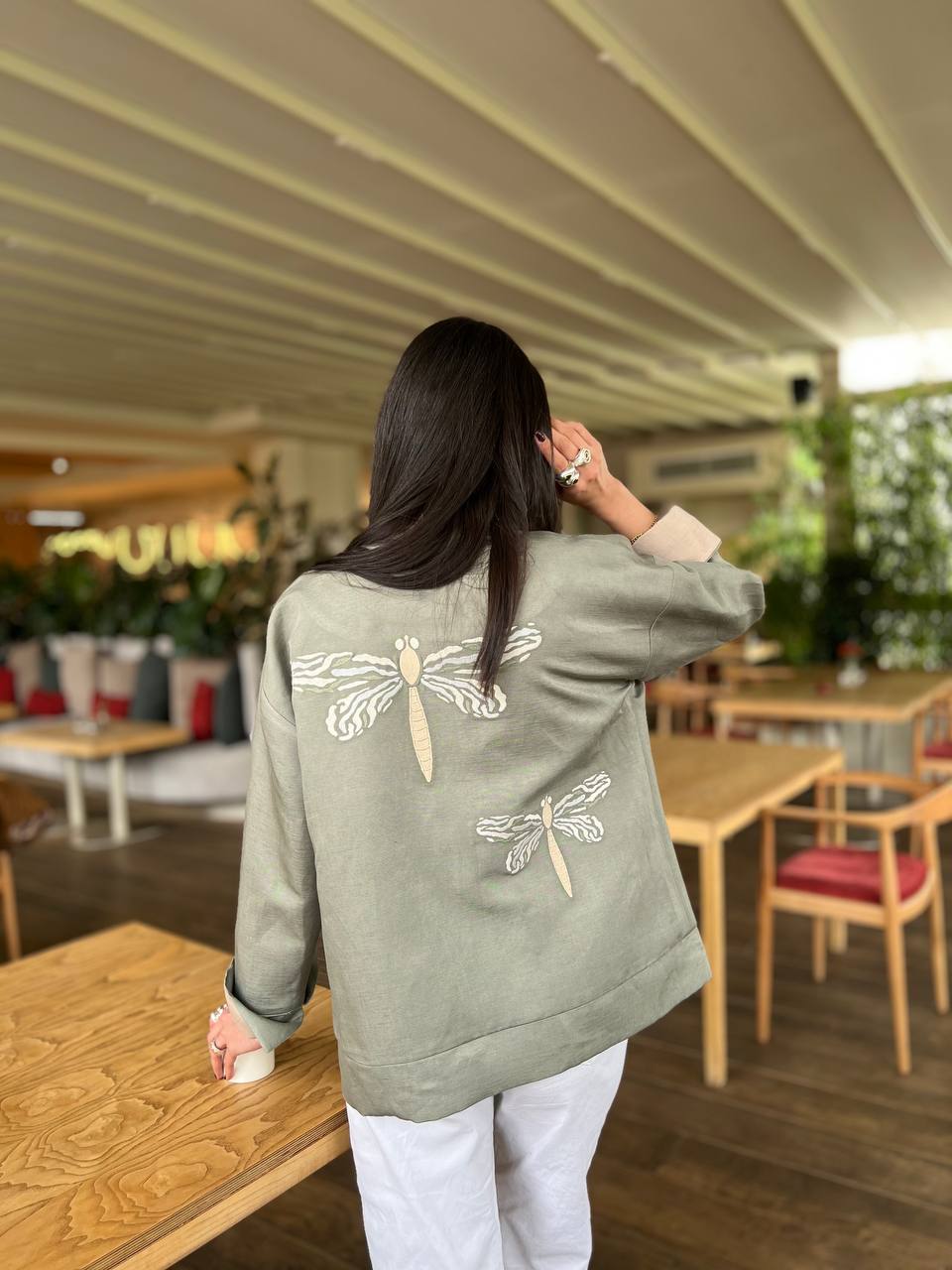 QUIM SAJE LINEN DRAGONFLY COAT