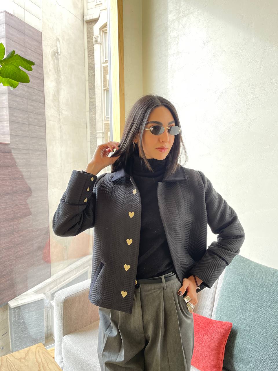 QUIM GOLD HEART COAT