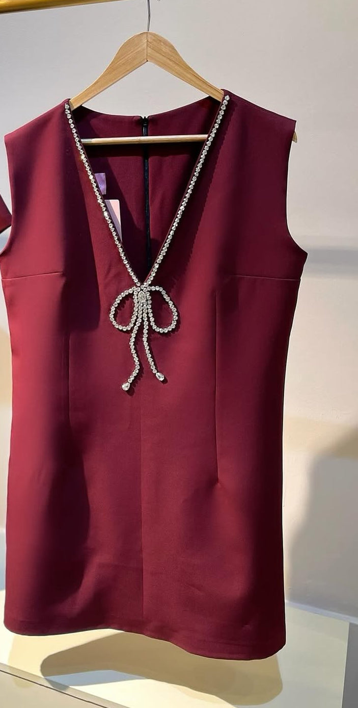QUIM BLACK BOW DRESS
