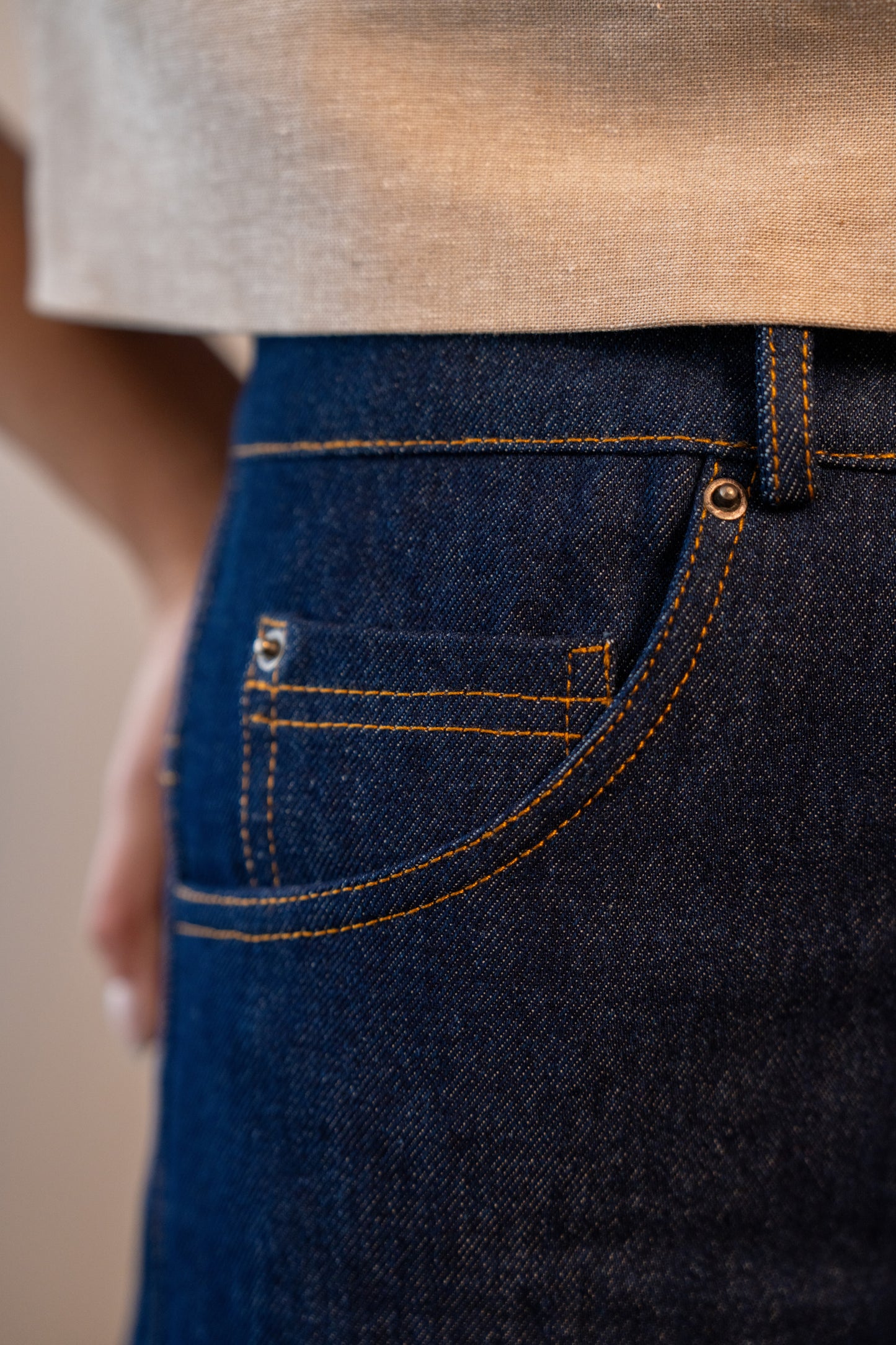 SERICA GANDOM DENIM PANTS