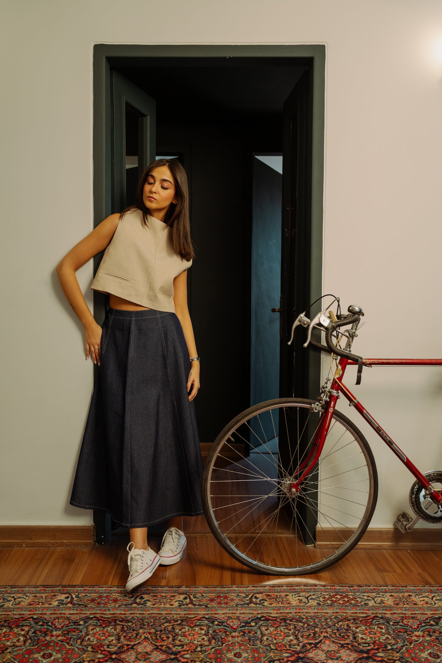 SERICA NILOOFAR DENIM SKIRTS