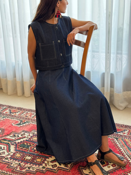 SERICA NILOOFAR DENIM SKIRTS