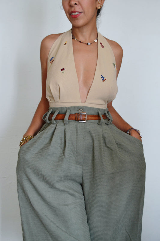 AIOLEH EMBROIDERED SUMMER TOP