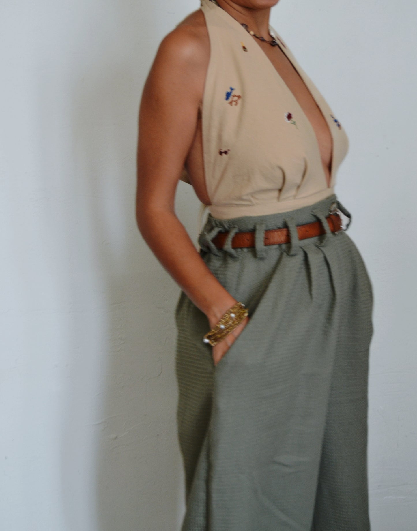 AIOLEH EMBROIDERED SUMMER TOP