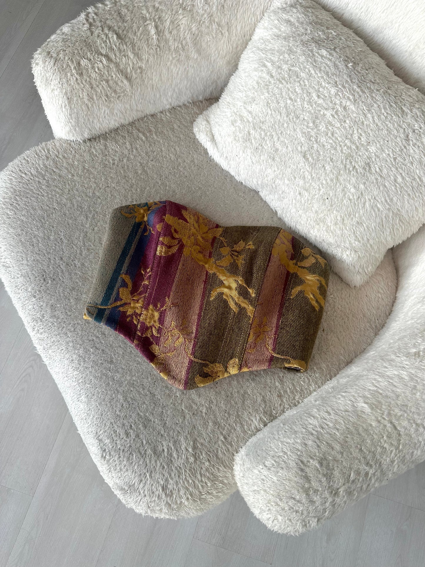 LUORINO GOLDEN BLOSSOM CROP TOP