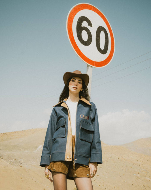 QUIM DENIM SNAKE KISS COAT