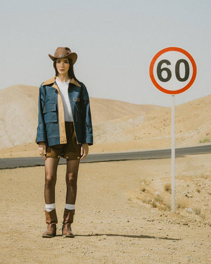 QUIM DENIM SNAKE KISS COAT