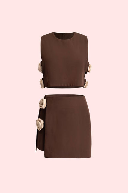 QUIM BROWN FLOWER SET