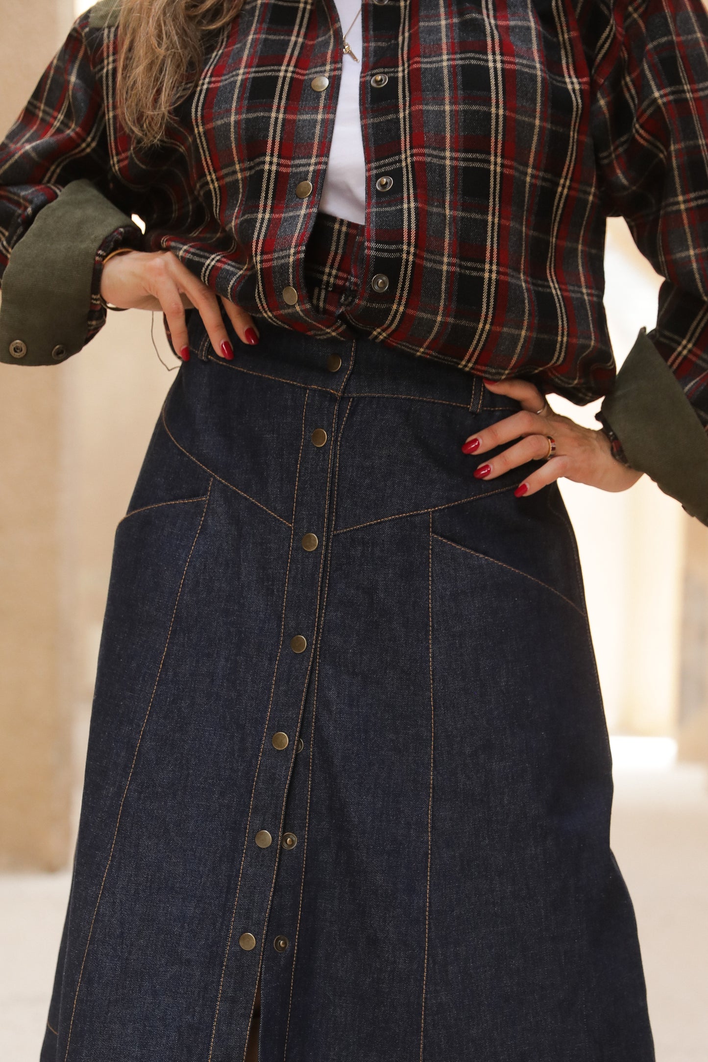 SOULBYSOGOL WILD DENIM SKIRT