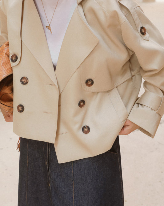 SOULBYSOGOL SAND SCRIPT COAT