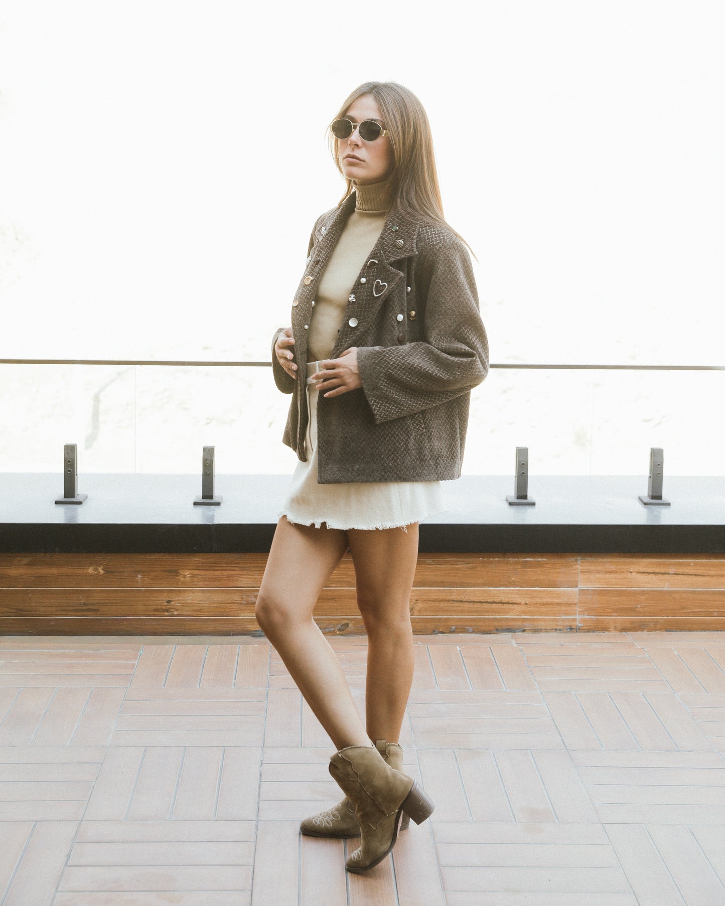 DARBAS VELVET SHUFFLE COAT