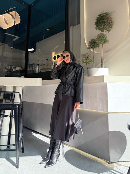 PEONY LEATHER CLASSY JACKET