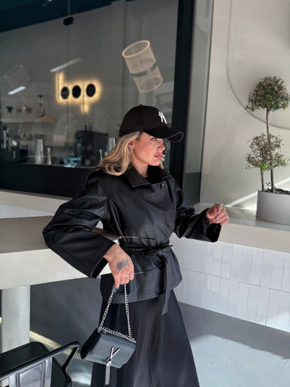 PEONY LEATHER CLASSY JACKET