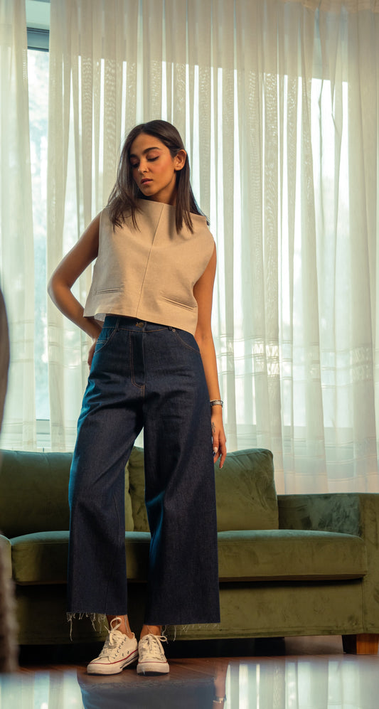 SERICA GANDOM DENIM PANTS