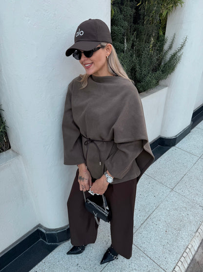 PEONY KHAKI MASSIMO PANCHO COAT