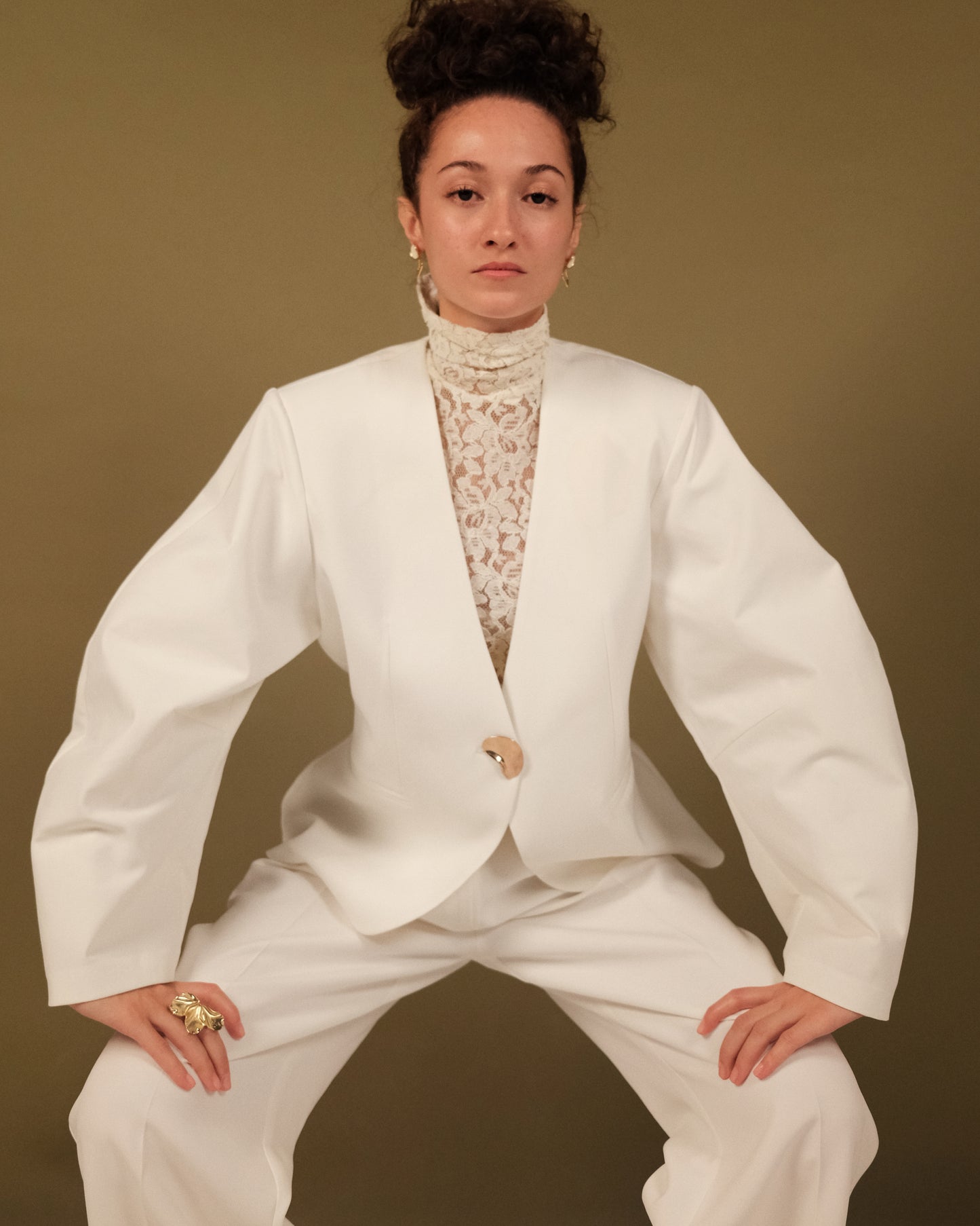 MIRA CHIC OFF WHITE COAT