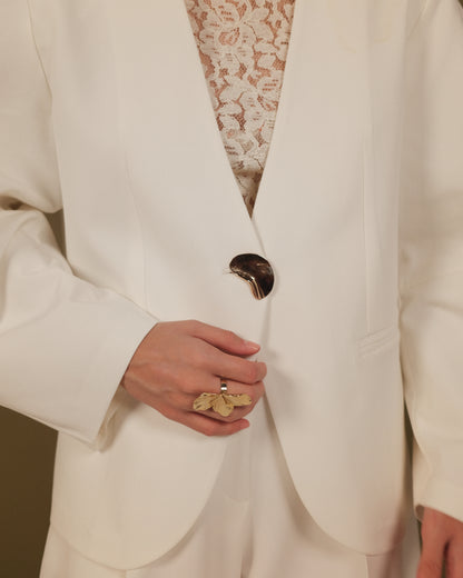 MIRA CHIC OFF WHITE COAT