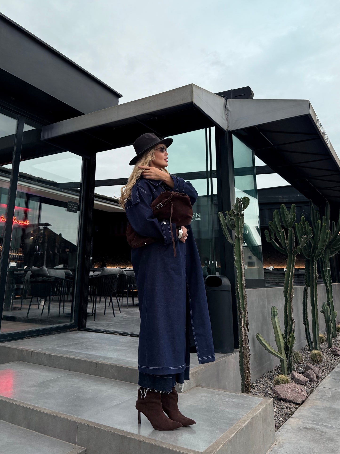 PEONY LONG JEAN  JACKET