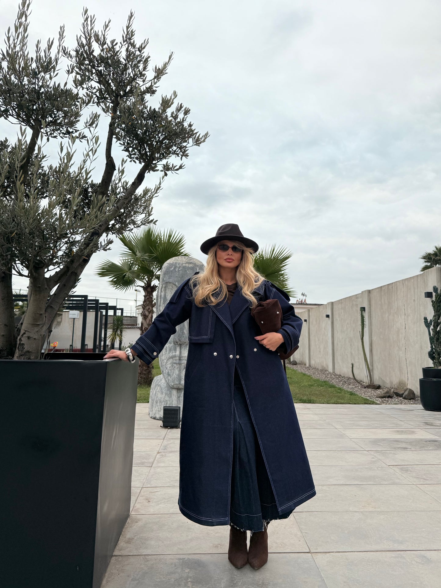 PEONY LONG JEAN  JACKET