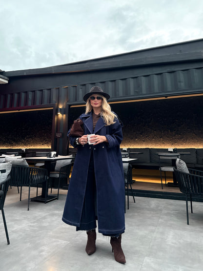 PEONY LONG JEAN  JACKET