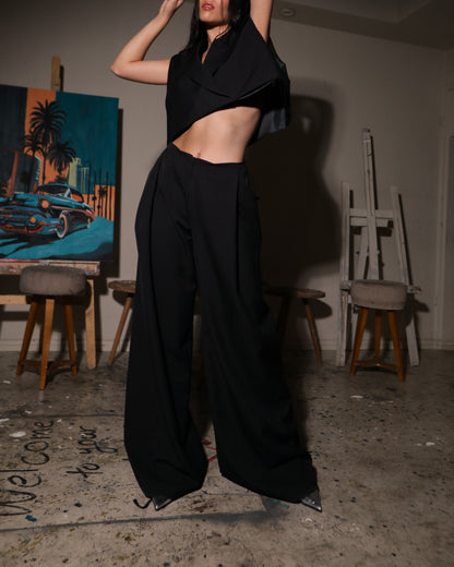 SELAVI SIMPLE WIDE PANTS