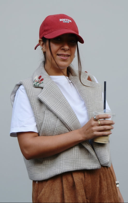 AIOLEH EMBROIDERD  FLEECE VEST