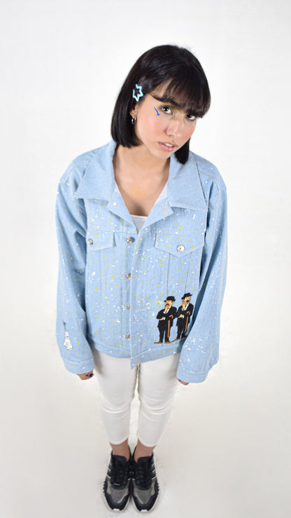 DARBAS 4 CHARACTER TIN TIN BLUE JEAN COAT