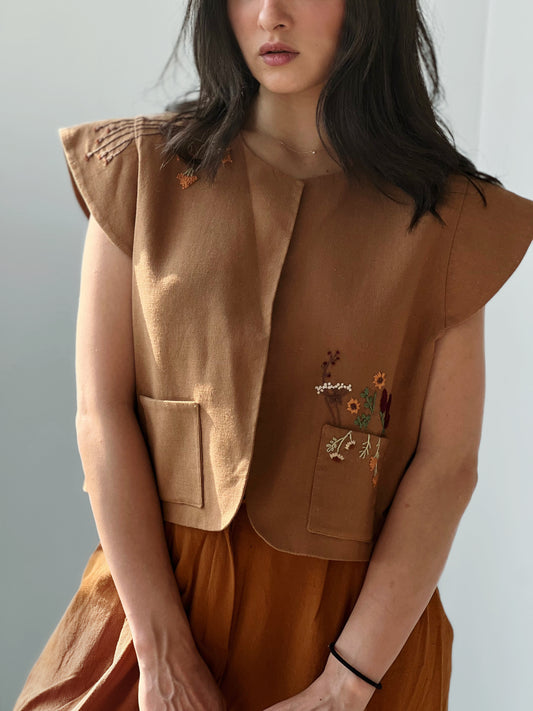 AIOLEH EMBROIDERED SPRING VEST